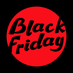 Black Friday Sale Poster vector illustration flat