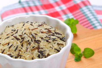 bowl of wild rice