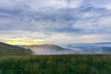 Fototapeta premium Morning fog in the mountains