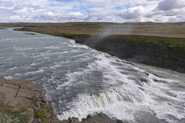 Gullfoss, an iconic waterfall of Iceland