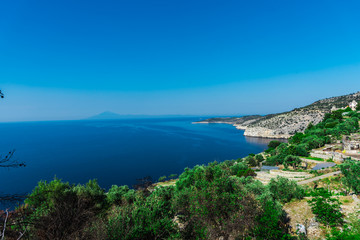 Fototapeta na wymiar Sea landscape in Thassos island