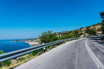 Sea landscape at Lefkada island, Greece
