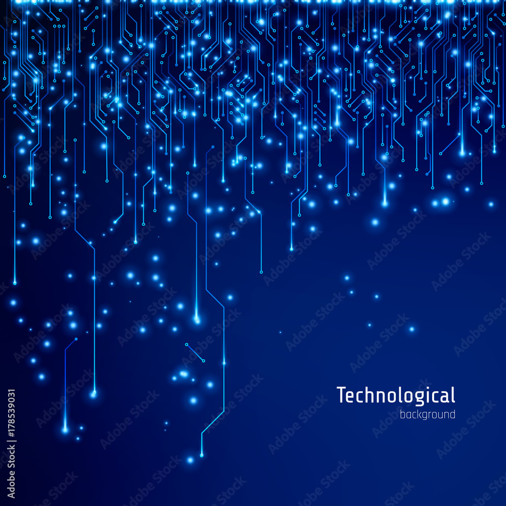 Aufkleber circuit board texture. abstract technological vector background
