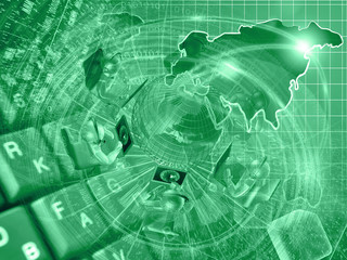 Globe and color mans