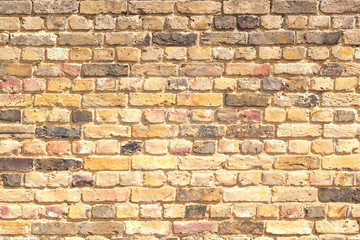 Yellow brown brickwork (background, texture)