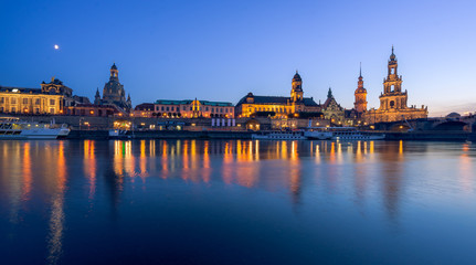 Dresden cityscape during sunset