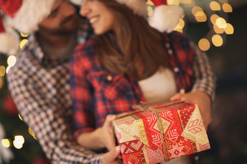 Christmas gift, concept