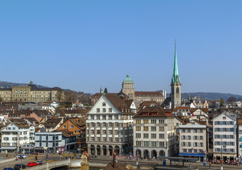 Naklejka na ściany i meble view of Zurich, Switzerland