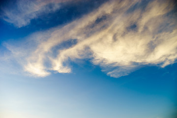 Naklejka na ściany i meble soft white clouds against blue sky