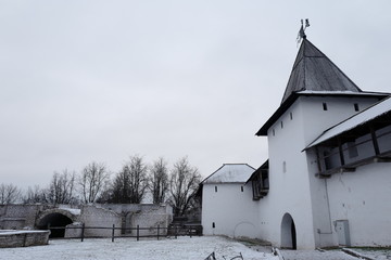 Rybninskaya Tower. Pskov Krom (the Kremlin) built the end of the XI century - the beginning of the...