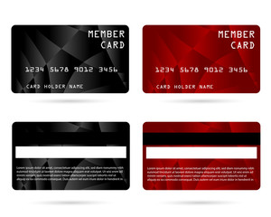 member card, business VIP card, design for privilege member,vector