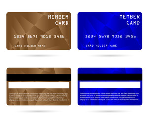 member card, business VIP card, design for privilege member,vector