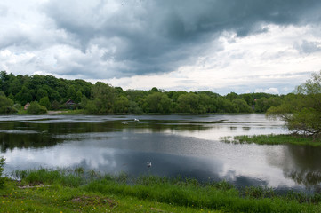 The mouth of the river Elena, the village of Staraya Ladoga, Volkhov district, Leningrad region, Russian Federation