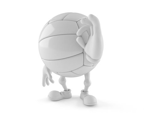 Volleyball character with ok gesture