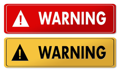 Warning warning panels