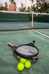 Tennis Ball with Racket