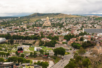Fototapeta na wymiar Georgia, city Tbilisi, general view