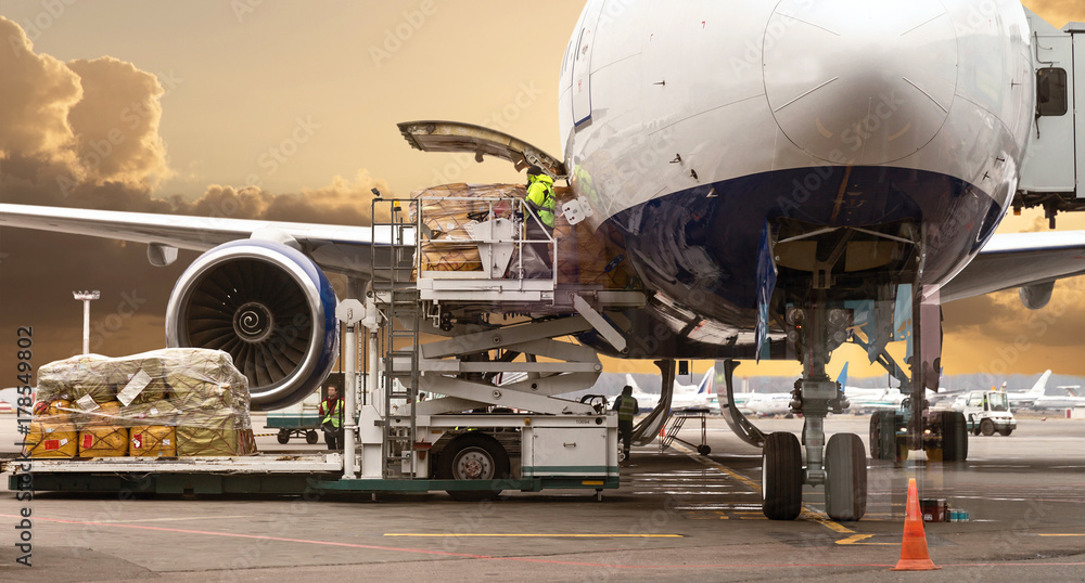 Wall mural loading cargo