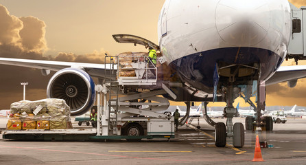 Fototapeta loading cargo obraz