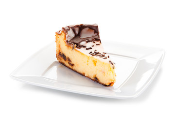 Cheescake with chocolate