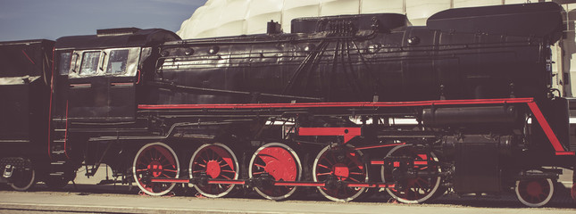 Polish steam locomotive with tender.