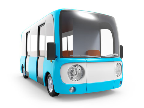 modern cartoon bus