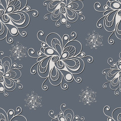 Seamless pattern with floral ornament 13