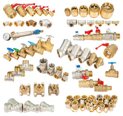 set of brass (copper) fittings - 178553212