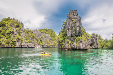 Fototapeta na wymiar The Big Lagoon El Nido Palawan Island Philippines