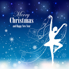 Christmas and New Year greeting card - 178555077
