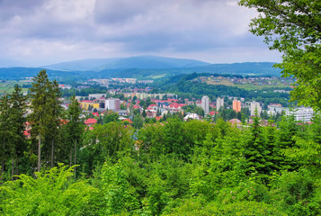 Fototapeta na wymiar Trutnov im Riesengebirge - the town Trutnov in Giant Mountains