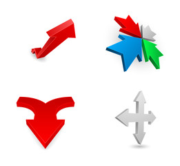 arrows 3d icon