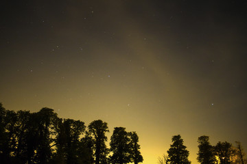 Fototapeta na wymiar Beautiful night sky with stars