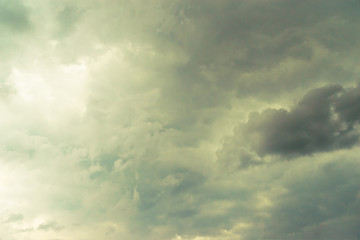 Fototapeta na wymiar Sky and Clouds gloomy