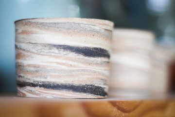Clay drinking glasses in the works