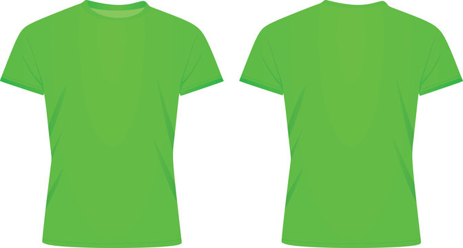 Green T Shirt. Vector Illustration