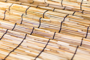 small bamboo lined with a rope. Used for curtain