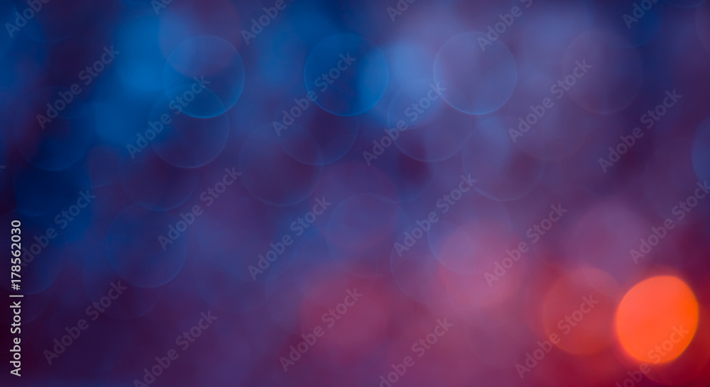 Wall mural beautiful abstract background with bokeh lights.