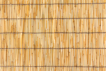small bamboo lined with a rope. Used for curtain