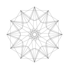 Geometric set stars and flowers for gifts and holidays pattern vector EPS10