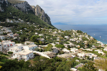 Fototapeta na wymiar Beautiful view of Anacapri, Campania, Italy