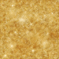 Holiday gold glittering background. Vector illustration for shimmer background.