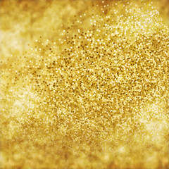 Abstract golden glitter background