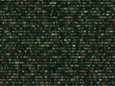  Program code shimmering colorful bakcground.
