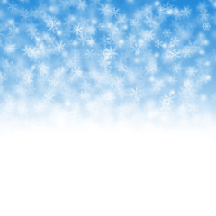 Christmas background with flakes