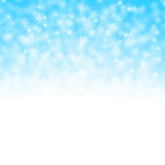 Christmas background with flakes