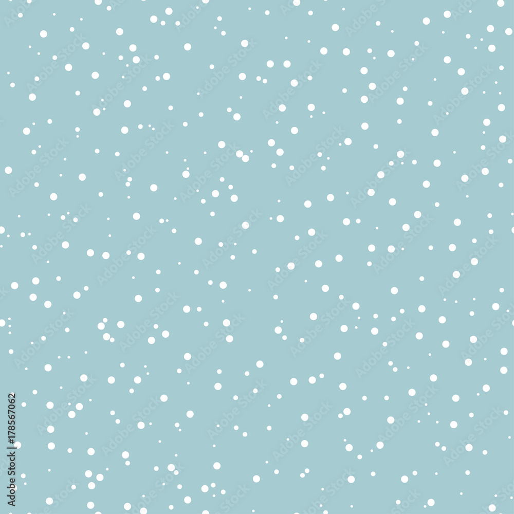 Poster abstract seamless pattern with snowflakes. dotted background for winter design
