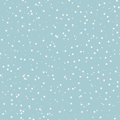 Fototapeta na wymiar Abstract seamless pattern with snowflakes. Dotted background for winter design