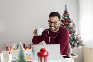 Working at home for Christmas