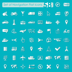 Set of navigation icons
